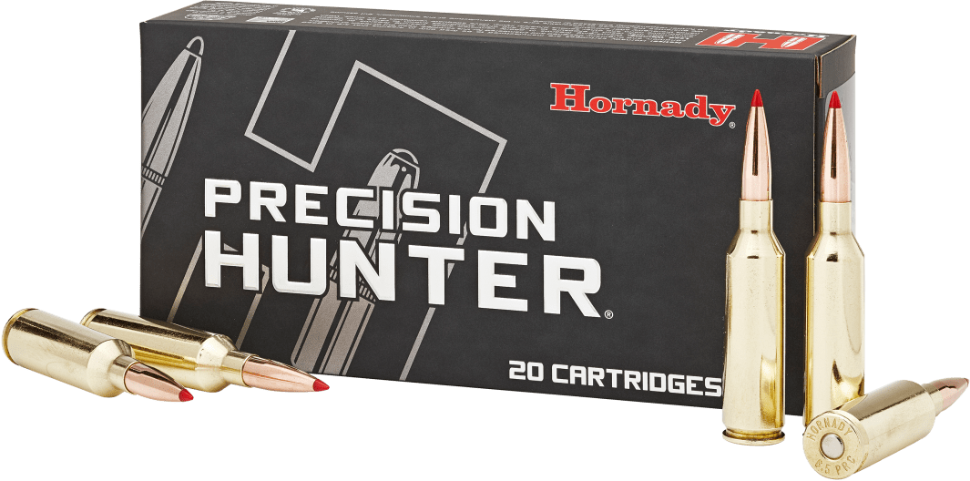Hornady Precision Hunter Rifle Ammunition 81621, 6.5 PRC, ELD-X, 143 GR, 2960 fps, 20 Rd/bx