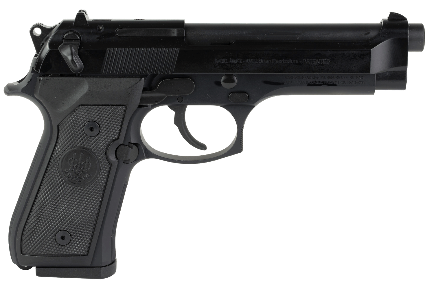 Beretta 92FS Semi-Auto Pistol, J92F300M, 9mm, Synthetic Grip, Blue Finish, 15 Rd