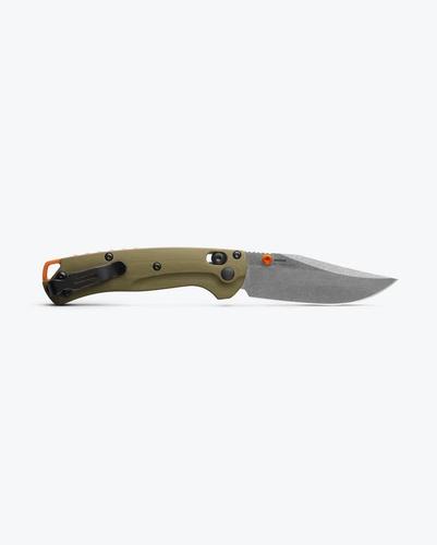 Benchmade Mini Taggedout Knife w/Plain Edge Clip Point Blade, G10 Handle