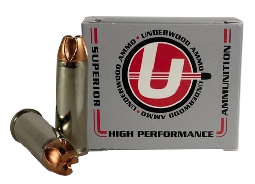 Underwood Pistol Ammunition, 44 Remington Magnum, Solid Monolithic, 220 GR, 1530 fps, 20 Rd/bx