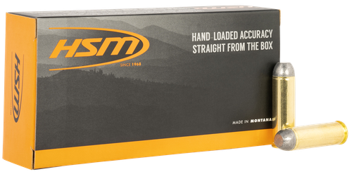 HSM Special Ultra Max Pistol Ammunition, 500 S&W Mag, Round Nose Flat Point, 330 gr, 1350 fps, 20 Rd/Bx