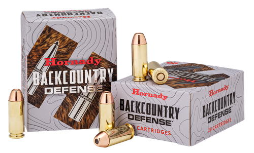 Hornady Back Country Pistol Ammunition, 500 S&W Mag, 500 gr, 20 Rd/Bx