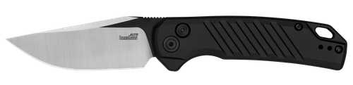 Kershaw Launch 22 Automatic Folding Knife, Plain Satin Blade, Black Handle