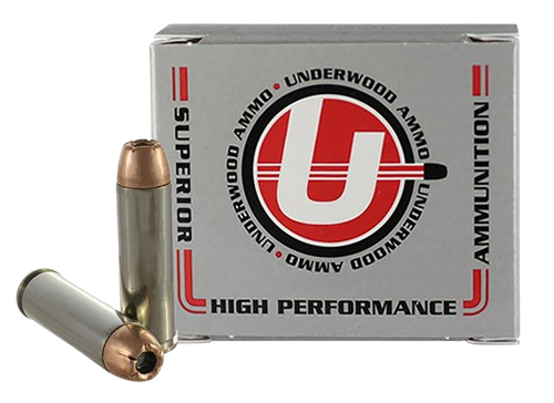 Underwood Pistol Ammunition, 500 S&W, Jacketed Hollow Point (JHP), 350 GR, 1912 fps, 20 Rd/bx