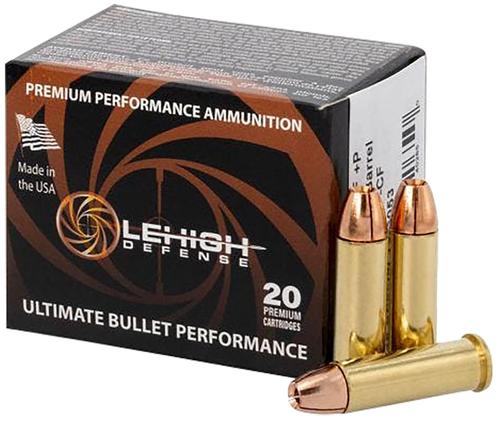 LeHigh Defense Controlled Fracturing Pistol Ammunition, 38 Special, 125 gr, 1020 fps, 20 Rd/Bx