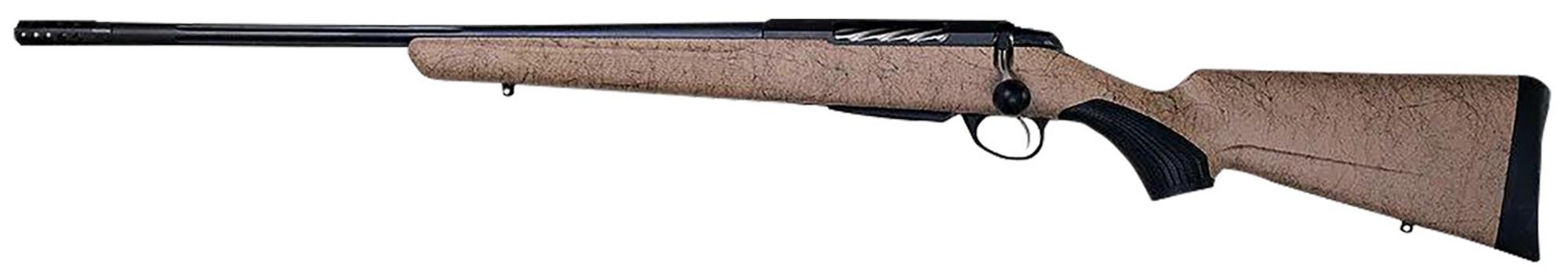 Tikka T3X Lite Bolt Action Rifle JRTXRT418, 270 Win, 22.4" Threaded, Left Hand, Black/Tan Roughtech Stock, 3 Rds