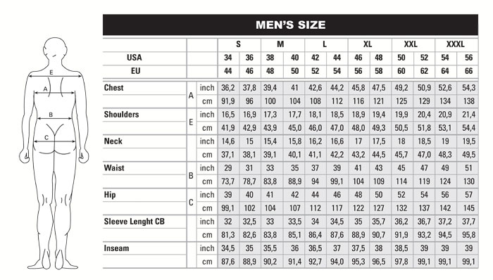 Size Chart - PX Clothing
