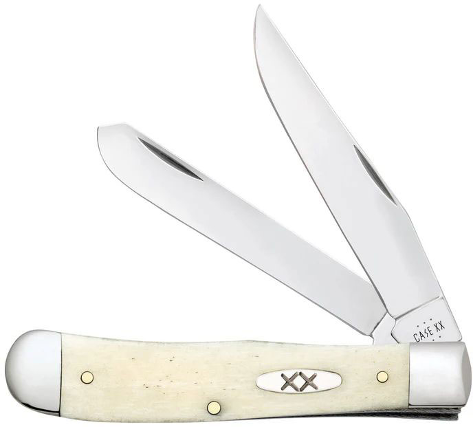 Case Smooth Natural Bone Trapper Pocket Knife (11310)