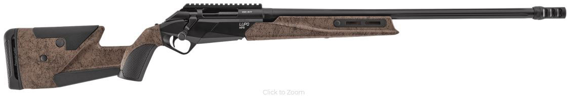 Benelli Lupo HPR Long-Range Bolt-Action Rifle 15702, 6.5 PRC, Brown/Black Stock, Black Finish