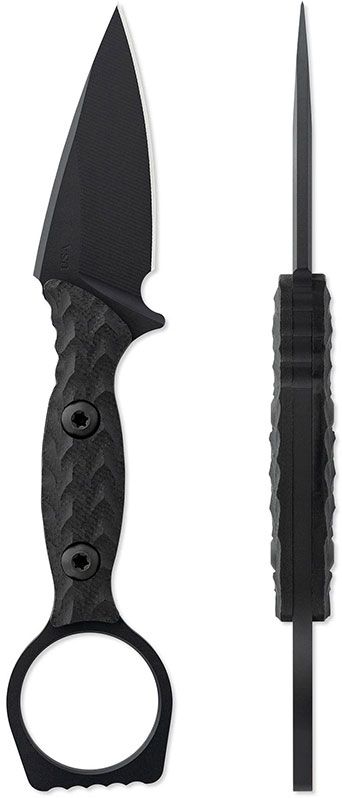 Toor Knives Viper Fixed Blade Knife, Shadow Black (27495394)