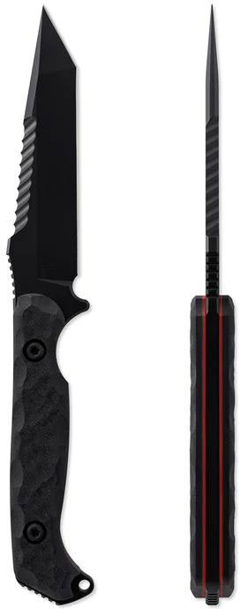 Toor Knives Darter T Fixed Blade Knife, Shadow Black Finish (338372)