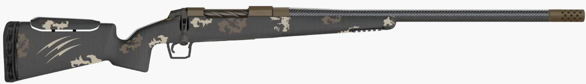 Fierce Carbon Rival FP Rifle FCRFP7PRC22MB, 7mm PRC, 22" Carbon Barrel, Carbon Fiber Stock, Midnight Bronze/Buckskin Finish, 3 Rd