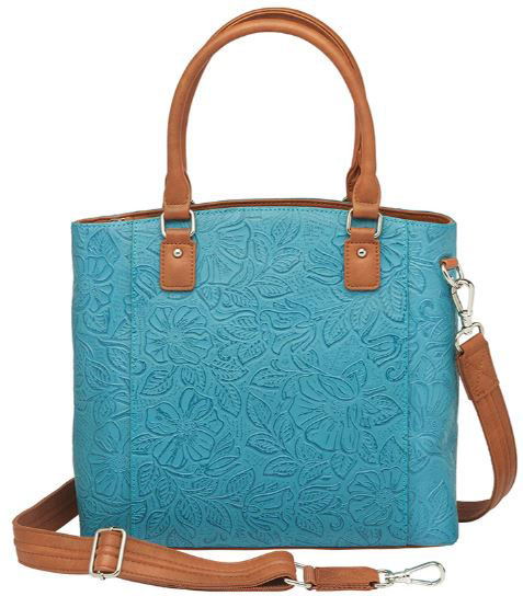 Gun Tote'n Mamas Town Tote Blue (GTM-51TLD/TBLUE) Fits Small Pistols & Revolvers, Ambidextrous Hand