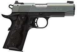 Browning Arms 1911 Black Label Pistol 051992492, 380 ACP, 4.25", Black Laminate Wood Grips, Matte Black Finish, Northern Lights Cerakote Slide, 8 Rds