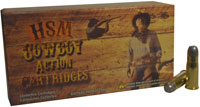 HSM Cowboy Action Rifle Ammunition 3840N, 38-40 Winchester, Lead Round Nose Flat Point, 180 GR, 930 fps, 50 Rd/bx
