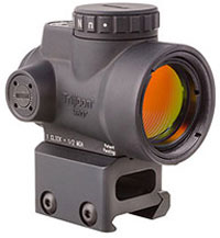 Trijicon Miniature Rifle Optic, MRO, 1x25mm, 2.0 MOA Adj Red Dot Sight, Co-Witness Mount (MRO-C-2200005)