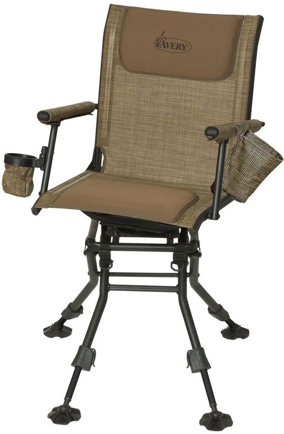 Avery Folding Swivel Chair, Marsh Brown (90330)