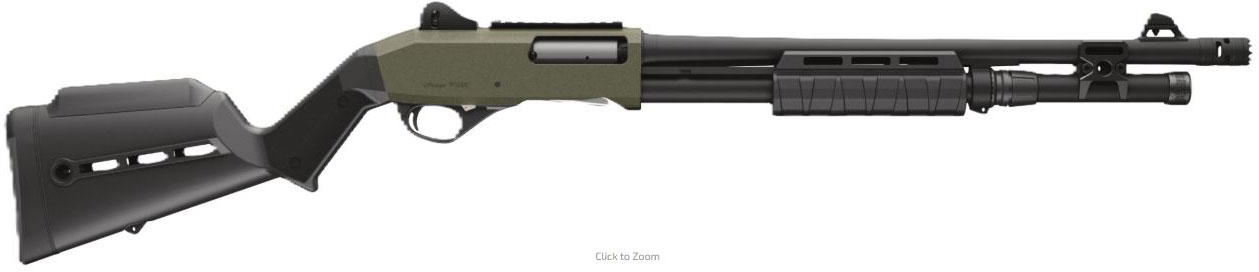 Stoeger P3000 Tactical Freedom Series Pump Shotgun 31972FS, 12 Ga, 3", 18.5", OD Green Cerakote, 7+1 