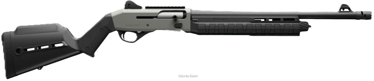 Stoeger M3000 Tactical Semi-Auto Shotgun 36072, 12 Ga, 3", 18.5", Black Synthetic Stock, Tungsten, 4+1