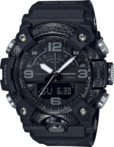 Casio G-Shock Mudmaster Master of G Watch, Matte Black, Black Band (GG-B100-1B)