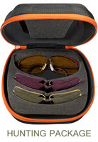 Decot Revel Hunting Package Glasses, 68mm, 3 Lense Set, Black Frame (REVELHP68BLK)