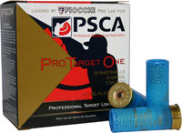 Fiocchi PSCA Pro Target One Shotshell 12PSCA8, 12 Gauge, 2-3/4", 1 oz, 1350 fps, #8 Nickel Plated, 25 Rds/BX