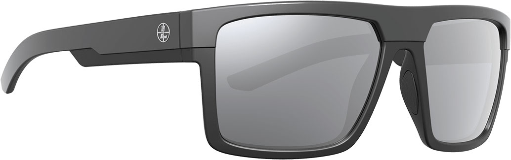 Leupold Becnara Sunglasses, Matte Black/Gloss Black, Shadow Gray Flash (179102)