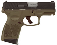 Taurus G3C Compact Pistol 1G3C931O, 9mm Luger, 3.2", OD Frame, Black Finish, 12 Rds