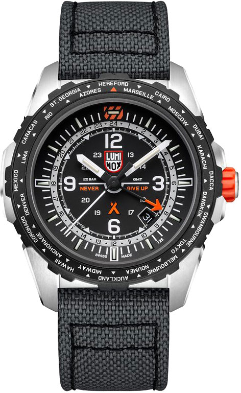 Luminox Bear Grylls Survival Air Watch XB.3761 Black Dial, Black Figures, 45mm, Cordura Band