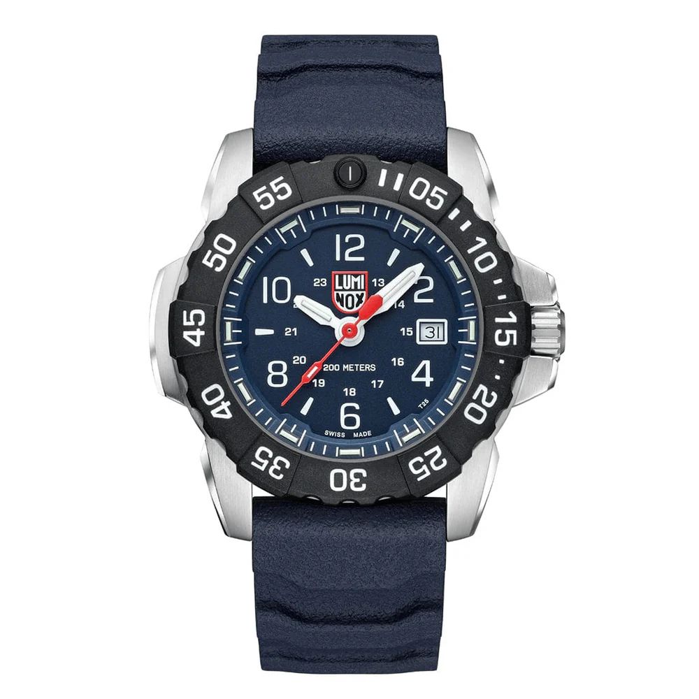 Luminox Navy Seal RSC Watch XS.3253.CB, Blue Dial, White Figures, 45mm, Blue Rubber Strap