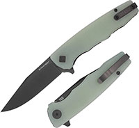 Ocaso Strategy Folding Knife, Black Clip Point Blade, Jade G-10 Handle (29JGB)