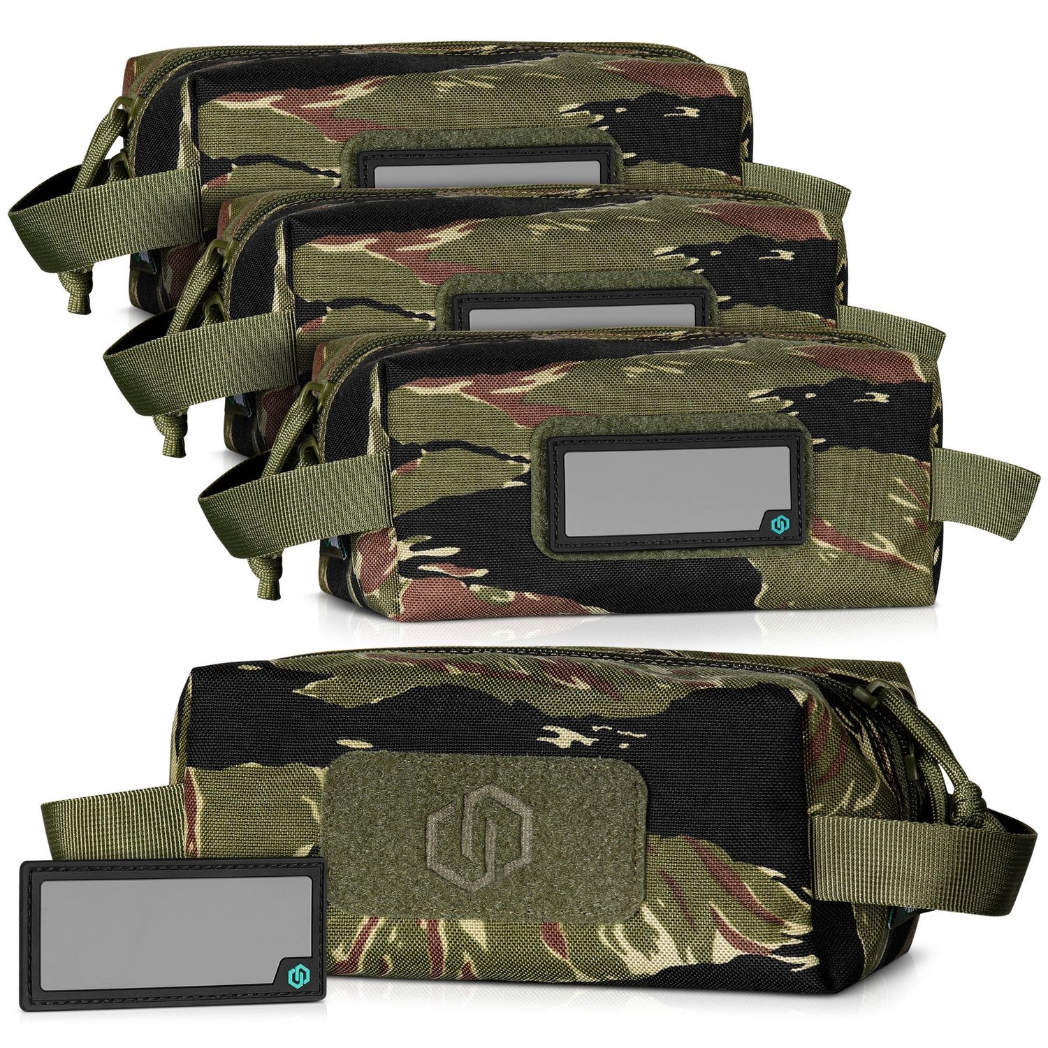 Savior Equipment Loose Sac, Soft Ammo Carrier, 4 Pack, Tiger Camo (SP-AMST-4P-TIGR)