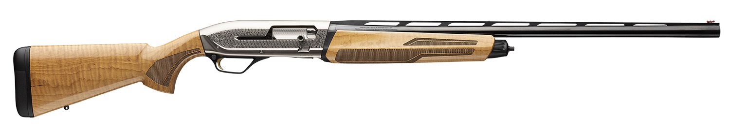 Browning Maxus II Ultimate Maple Shotgun 011777205, 12 Gauge, 26", 3" Chmbr, AAAA Grade Maple Stock, Matte Nickel Engraved Finish