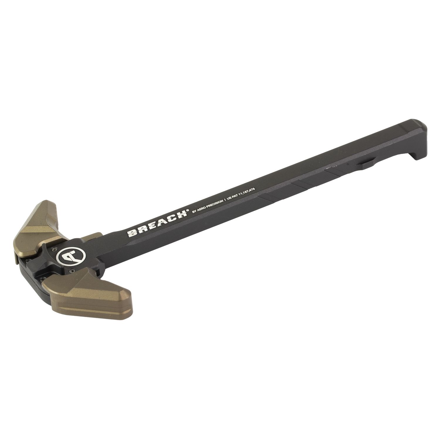 Aero Precision BREACH AR-15 Charging Handle, Ambidextrous, Black/Kodiak Brown (APRA700141C)