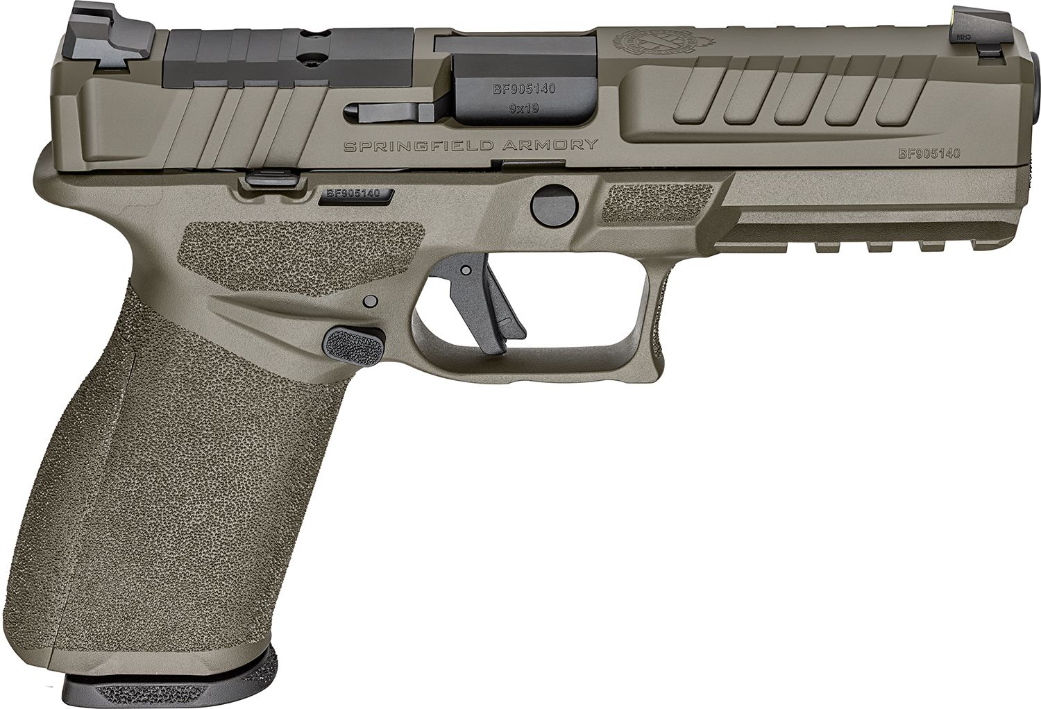 Springfield Echelon OR Semi-Auto Pistol EC9459G-U, 9mm, 4.5", Polymer Grip, OD Green Finish, 17/20 Rd