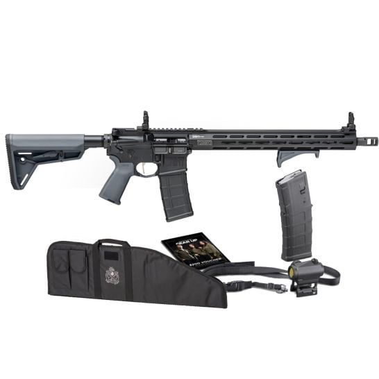 Springfield Saint Victor Bundle Semi-Auto Rifle w/Vortex Crossfire STV916556YP-GU23, 223 Remington/5.56 NATO, 16", 6 Position Stock, Gray Finish, 30 Rds