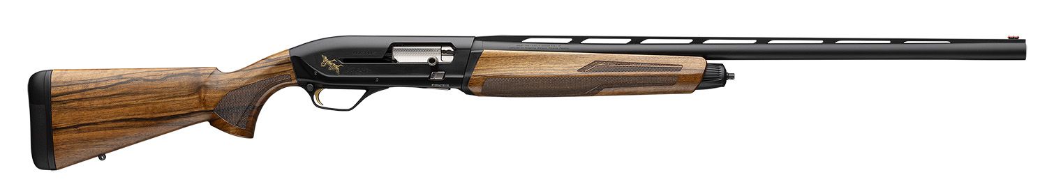 Browning Maxus II Shotgun 011780205, 12 Gauge, 26", 3" Chmbr, Walnut Stock, Black Anodized Engraved w/Gold Accents