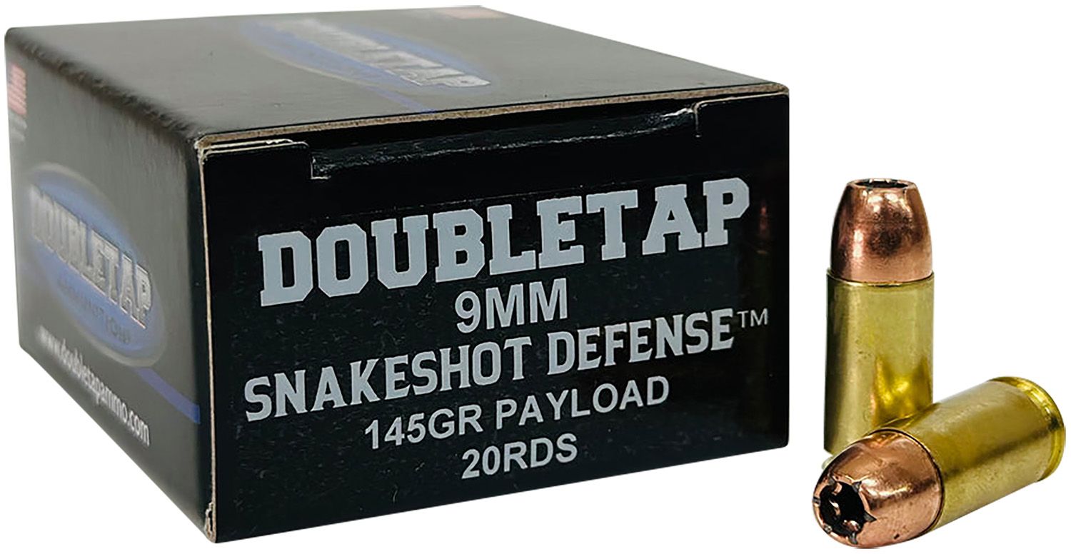 DoubleTap Snake Shot Pistol Ammunition 9MMSS20, 9mm, 20 Rd/bx