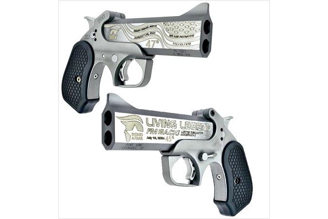 Bond Arms DT4745410 DT47 Living Legend Limited Edition Pistol, 45 Colt/410 Ga, 4.25", Black Grip, 2 Rnd.