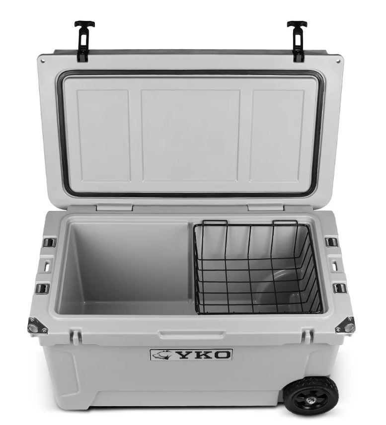 Yukon Outfitters Hard Cooler 65 QT, w/Able's Logo, Grey (MGYHC6504)