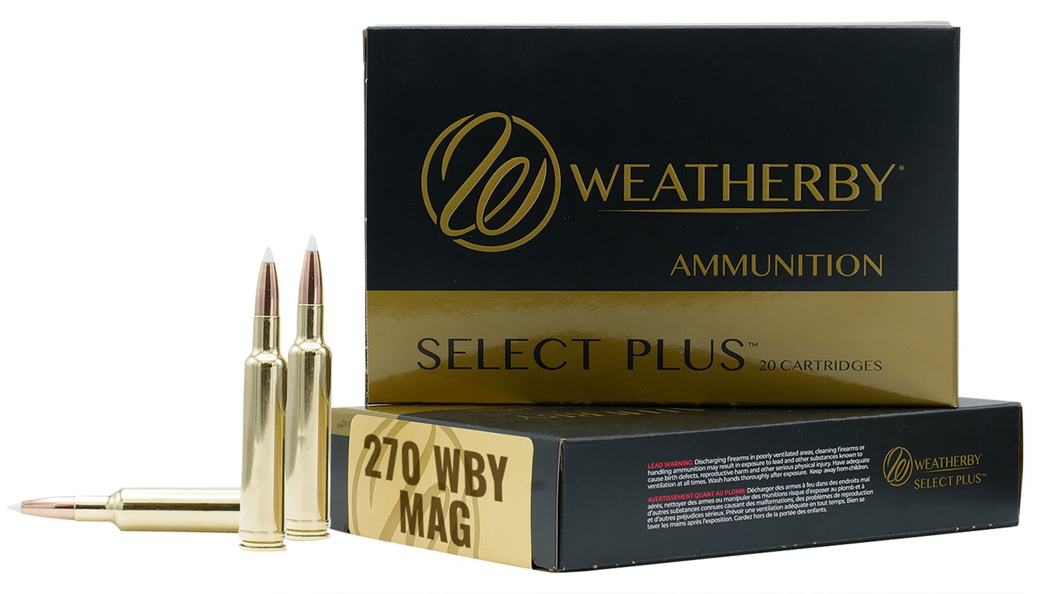 Weatherby Ammunition, D, N270150PT, 270 Weatherby, Nosler Partition, 150 GR, 3245 fps, 20 Rd/bx