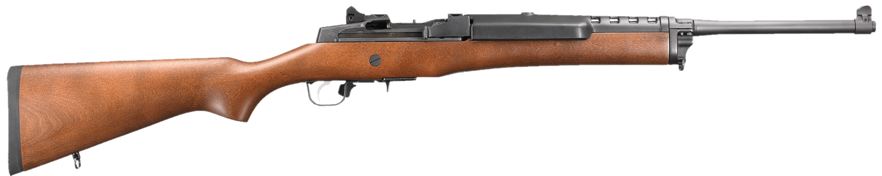 Ruger Mini-14 Ranch Rifle 5801, 223 Remington, 18.5", Semi-Auto, Hardwood Stock, Blued Steel Finish, 4 Rds