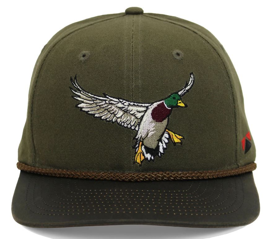 Paramount Outdoors, Canvas Mallard Drake Duck Hat with Wax Cloth Visor (PA02413-I12-OSFM)