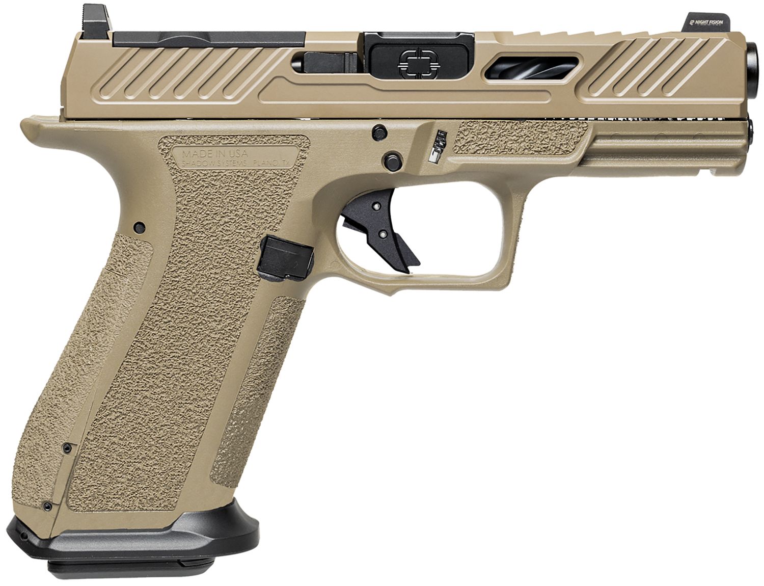 Shadow Systems XR920 Elite, SS3024, 9mm Pistol, 5", Nitride Match Grade Barrel & Optic Ready, FDE, 17+1