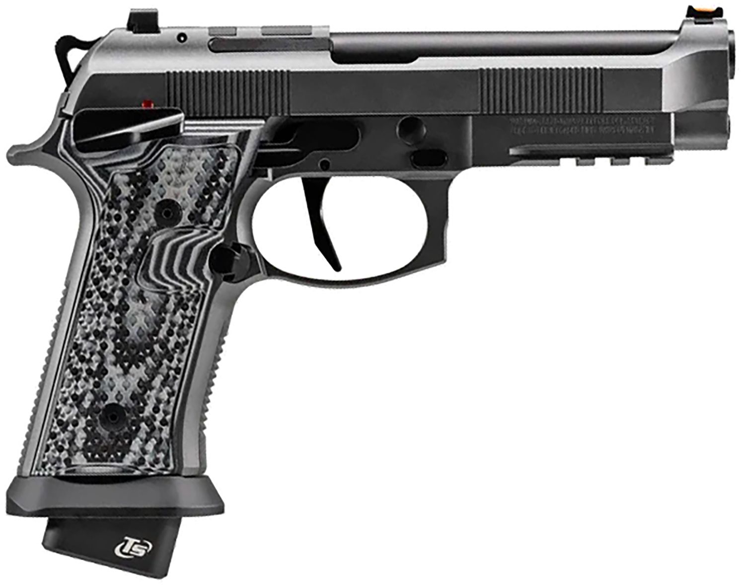 Beretta 92Xi Squalo Tactical Semi-Auto Pistol J92XFMSA21LCO, 9mm, 5.1", Textured Grips, Black Bruniton Steel Frame, 22+1