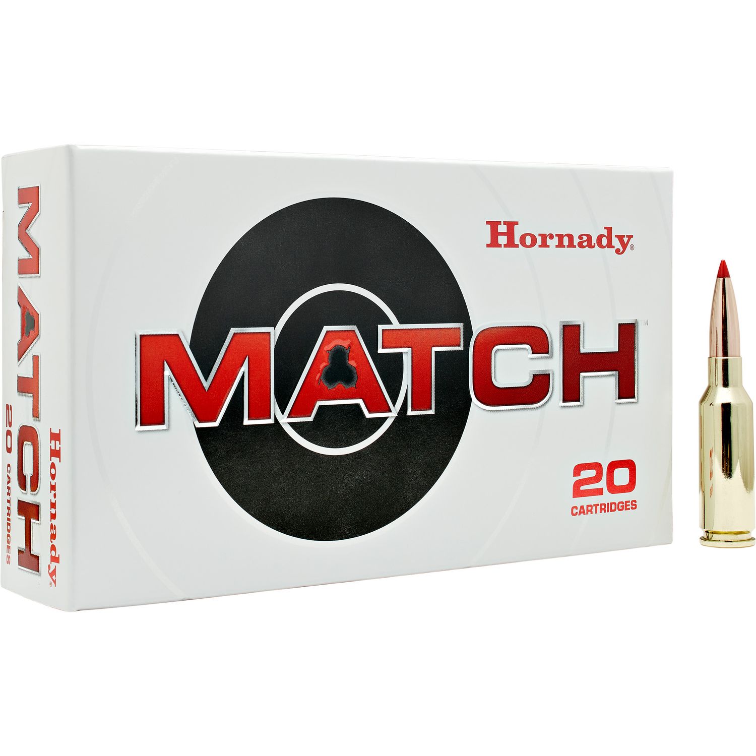 Hornady Match Rifle Ammunition 81543, 22 ARC, ELD-M, 88 GR, 2820 fps, 20 Rd/Bx