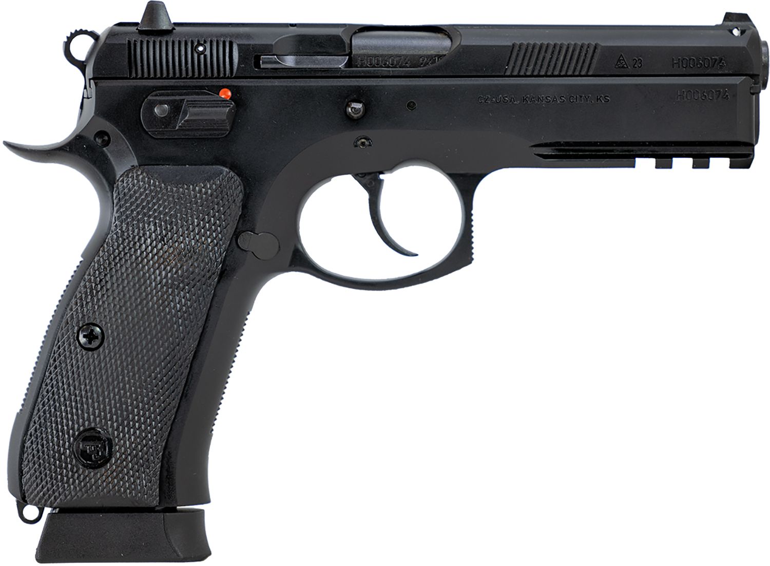 CZ 75 SP-01 Tactical Semi-Auto Pistol 89352, 9mm, 4.6", Black Grip, Black Finish, 19 Rd