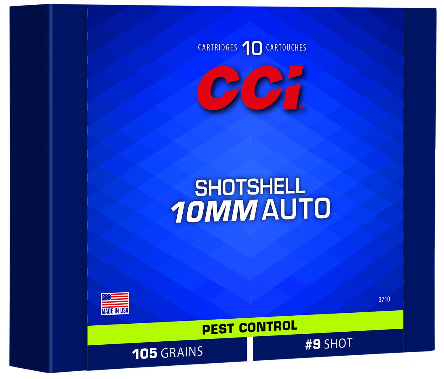 CCI Pest Control ShotShells 3710, 10mm, ShotShell, 105 GR, 10 Rd/bx