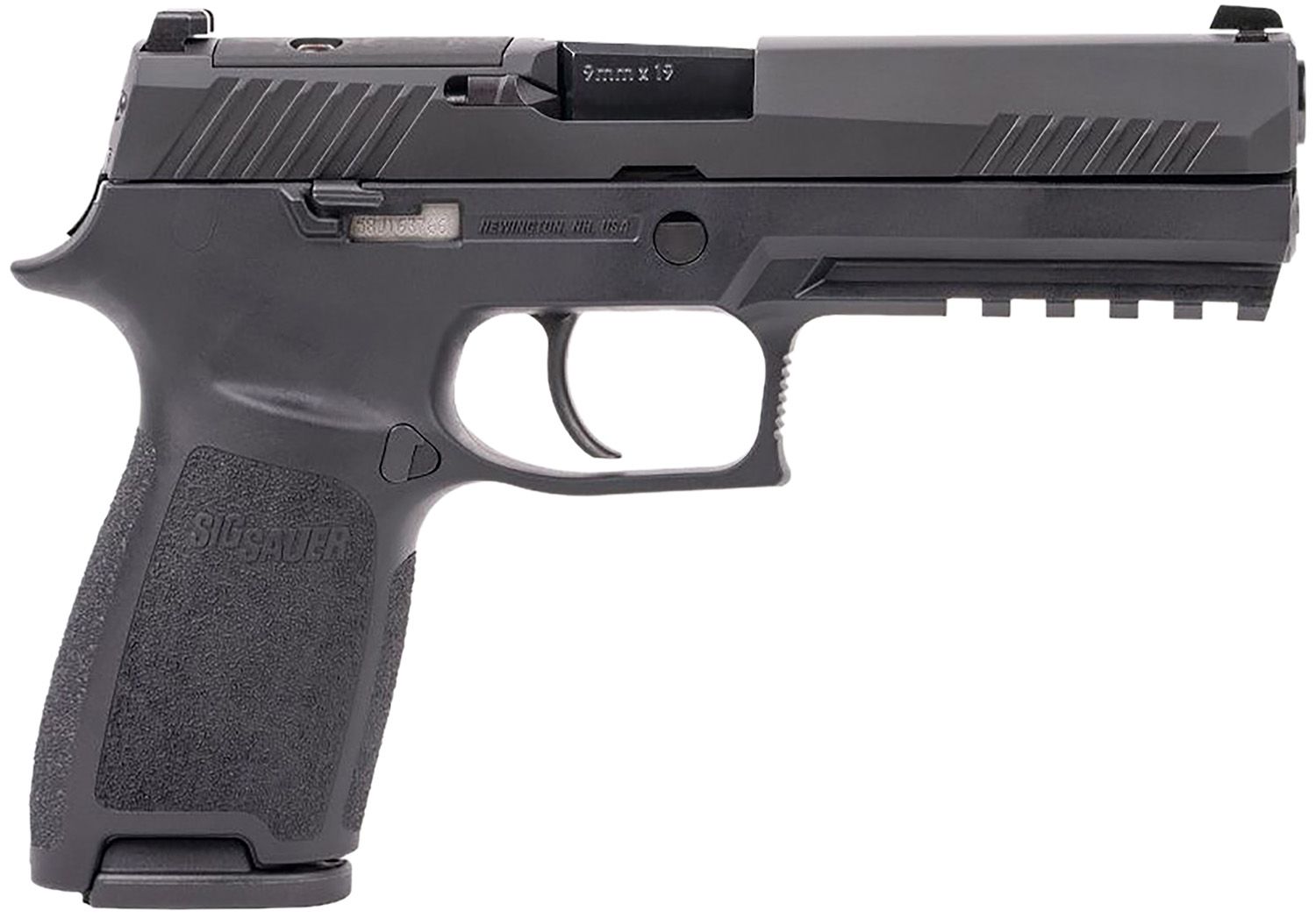 Sig P320 Pistol 320F9BSSP, 9mm, 4.7 in, DLC Carbon Steel Barrel, Black Finish, Contrast Sights, 17 Rd