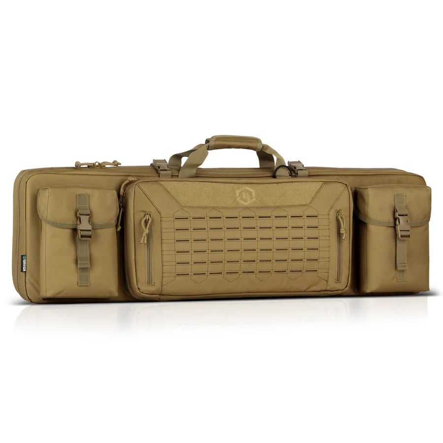 Savior Equipment Urban Warfare Double Rifle Case, 42", Tan (RB-4212DG-VER2-TN)